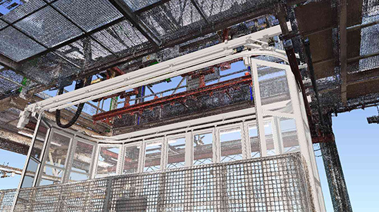 Point cloud from a 3D laser scan by CEDETI INGENIERIE